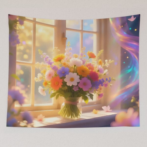Item preview, An Artistic image of a bouquet of flowers  designed and sold by Nomad-Maynard.