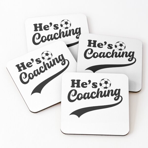 Item preview, He's Coaching – Funny Coach's Wife Soccer Sports Life Humor designed and sold by gunaone-design.
