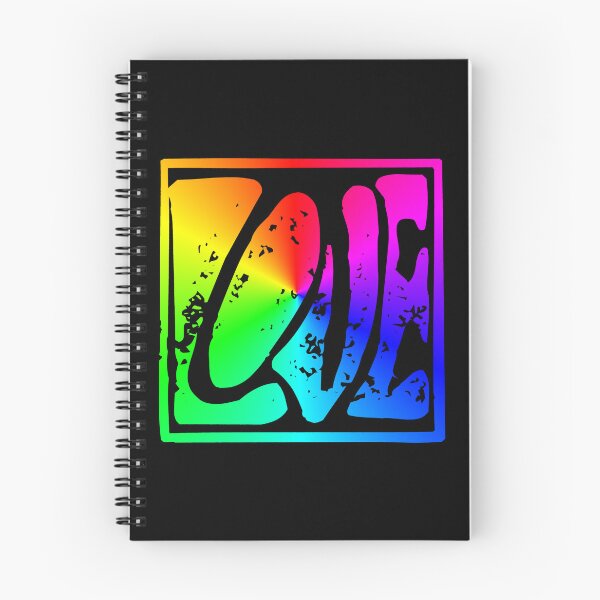 Item preview, Hippy Love rainbow sign designed and sold by Logo-A-GoGo.