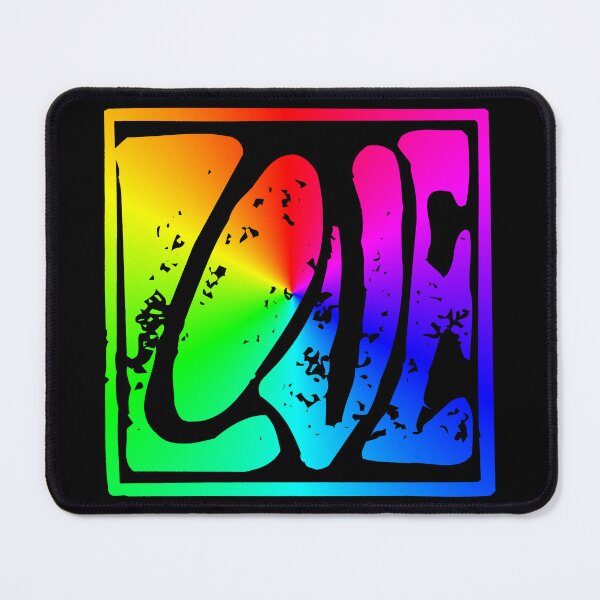 Item preview, Hippy Love rainbow sign designed and sold by Logo-A-GoGo.