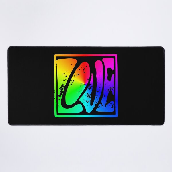 Item preview, Hippy Love rainbow sign designed and sold by Logo-A-GoGo.