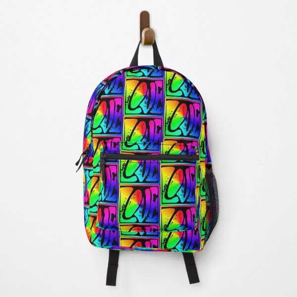 Item preview, Hippy Love rainbow sign designed and sold by Logo-A-GoGo.