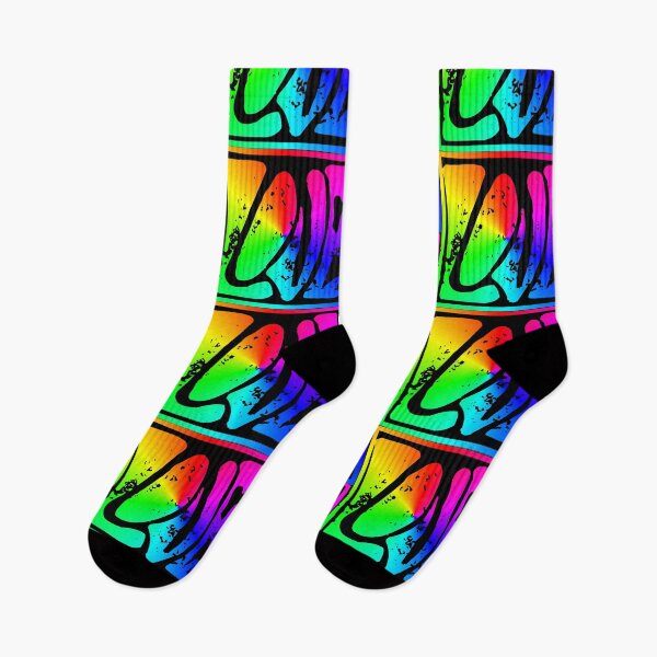 Item preview, Hippy Love rainbow sign designed and sold by Logo-A-GoGo.
