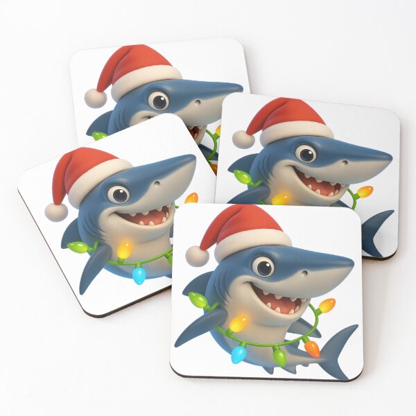 Item preview, Christmas Shortfin Mako Shark designed and sold by Sillytoe.