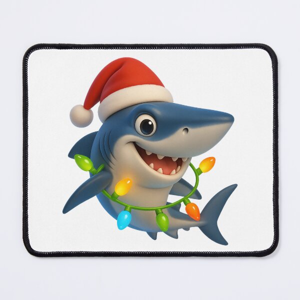 Item preview, Christmas Shortfin Mako Shark designed and sold by Sillytoe.