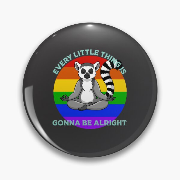 Item preview, Meditating Lemur Rainbow Zen - Every Little Thing Is Gonna Be Alright designed and sold by Pukisdaizi.