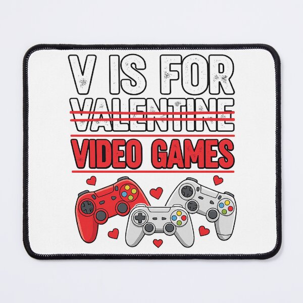 Item preview, V Is For Video Games Gamer Quote Graphic Design designed and sold by UrbanKangaroo.