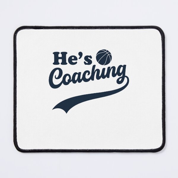Item preview, He’s Coaching – Funny Coach’s Wife Basketball Sports Life Humor designed and sold by gunaone-design.