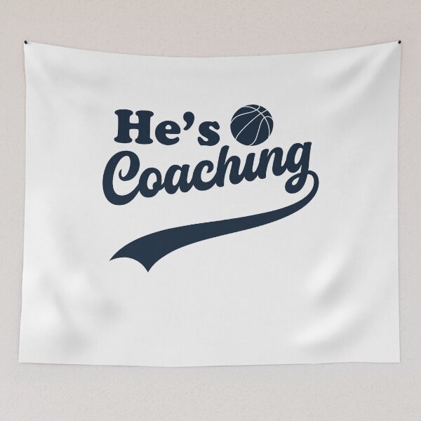 Item preview, He’s Coaching – Funny Coach’s Wife Basketball Sports Life Humor designed and sold by gunaone-design.