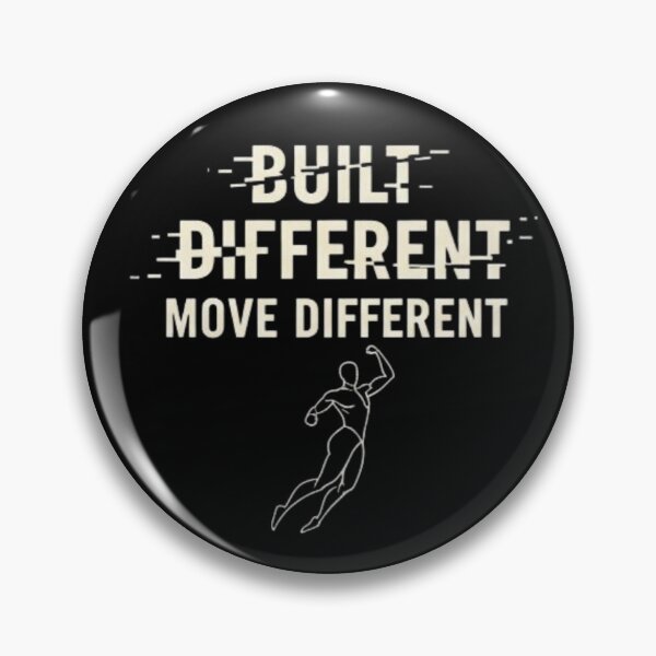 Item preview, Built Different Move Different – Minimalist Motivation & Mindset Quote Design designed and sold by SV-Creation.