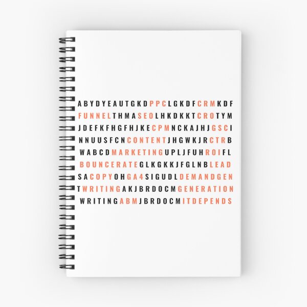 Item preview, Digital Marketing Word Puzzle Strategy Search designed and sold by Profes Studo.