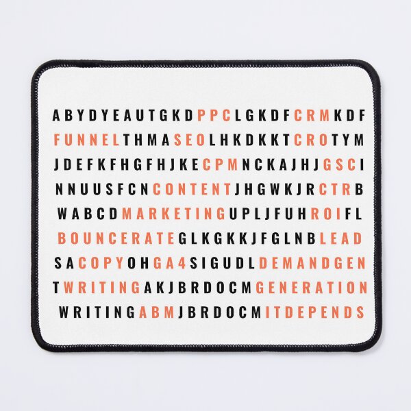 Item preview, Digital Marketing Word Puzzle Strategy Search designed and sold by Profes Studo.