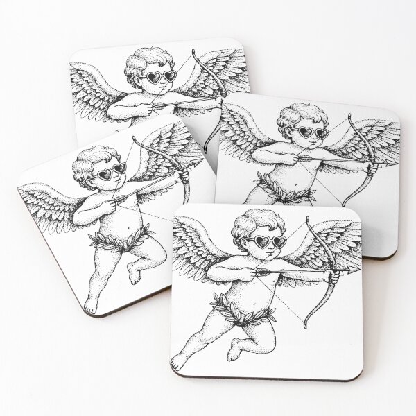 Item preview, Cute Angel Illustration – Valentine’s Day Love Art designed and sold by jusmich.