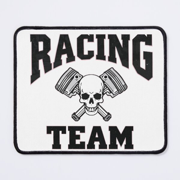 Item preview, Racing Team – Skull & Crossed Pistons designed and sold by TwoWheels-shop.