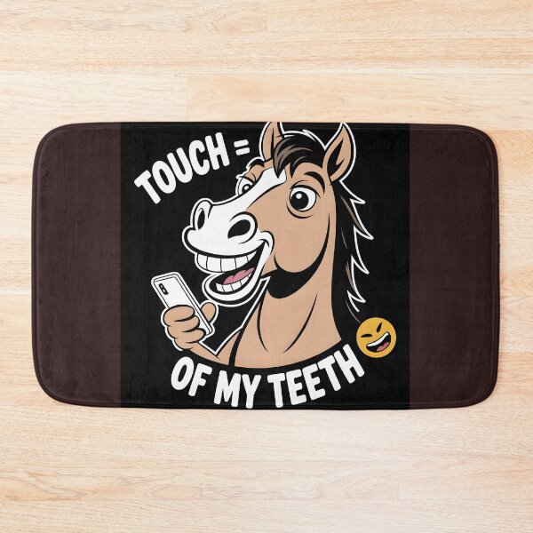 Item preview, Touch = Test of My Teeth ? | Funny Horse Guarding Phone T-Shirt designed and sold by Viktorio Art Shop.