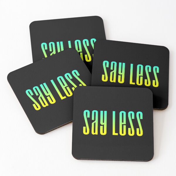 Item preview, Say Less, Yellow and Green Condensed  designed and sold by Memes N Lore .
