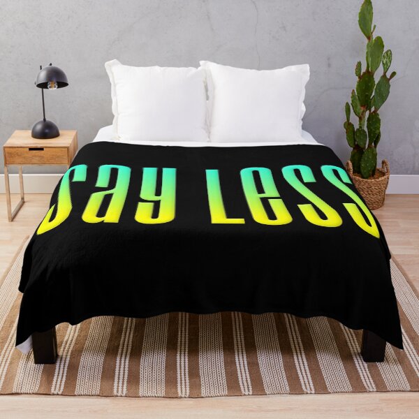 Item preview, Say Less, Yellow and Green Condensed designed and sold by Memes N Lore .