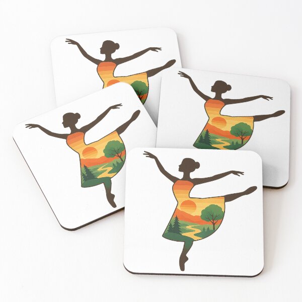 Item preview, Sunset Landscape Ballerina Silhouette designed and sold by chromatalove.