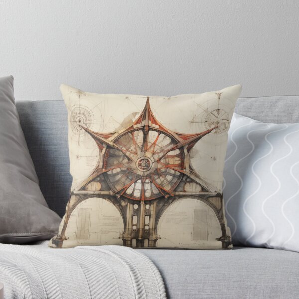 Item preview, Intricate Architectural Blueprint Depicting a Complex Industrial Turbine System with Radiant Amber Geometrical Precision and Drafting designed and sold by Epsydon Designers.