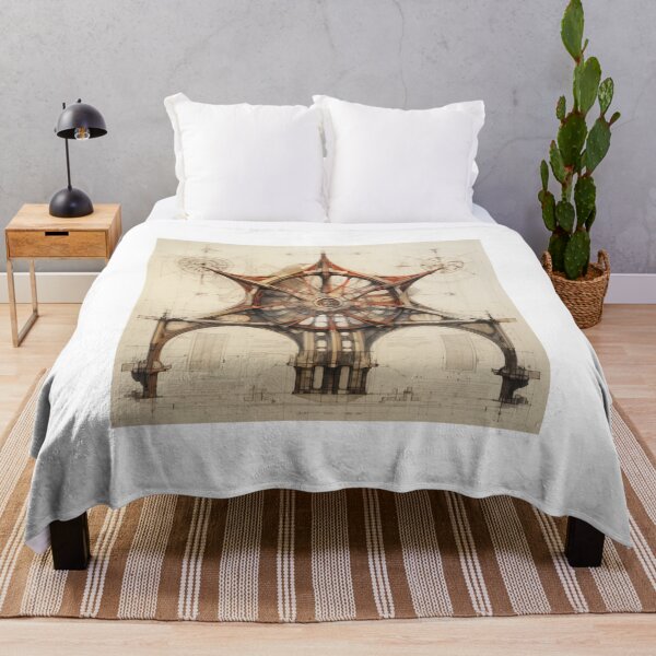 Item preview, Intricate Architectural Blueprint Depicting a Complex Industrial Turbine System with Radiant Amber Geometrical Precision and Drafting designed and sold by Epsydon Designers.
