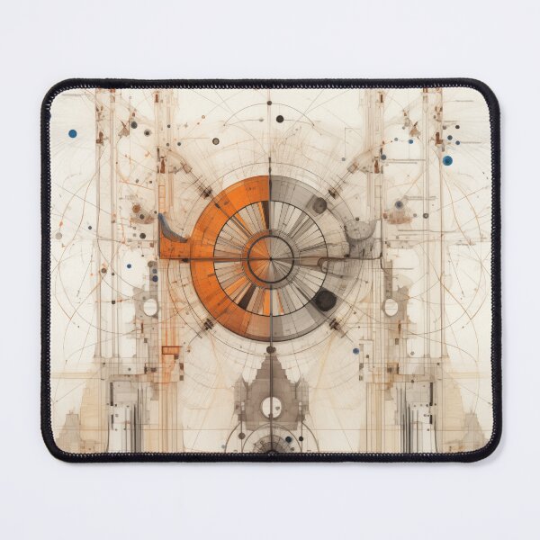 Item preview, Intricate Architectural Blueprint Depicting a Complex Industrial Turbine System with Radiant Amber Geometrical Precision and Drafting designed and sold by Epsydon Designers.