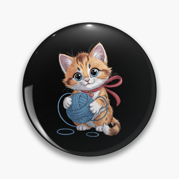 Item preview, cat with yarn designed and sold by jkrphoto.