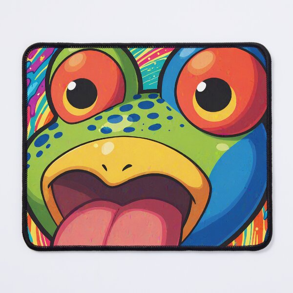 Item preview, Colorful abstract frog illustration – playful & expressive animal art designed and sold by AI-Maniac-Labs.