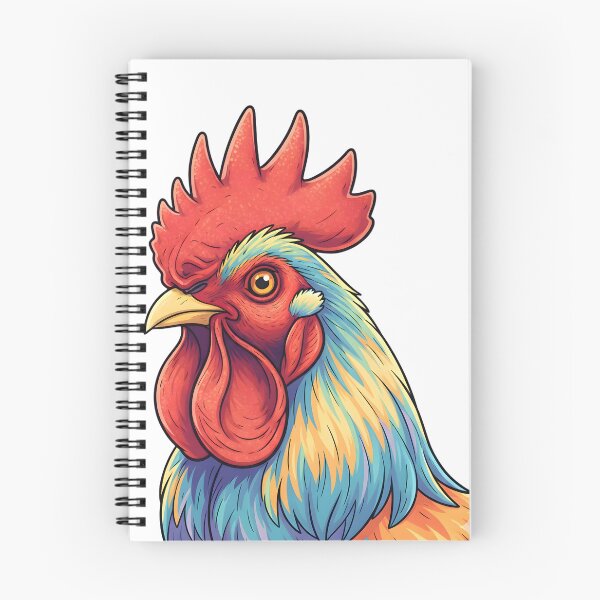 Item preview, Vibrant Rooster Head Illustration: Majestic Gamecock Portrait with Detailed Plumage designed and sold by VibranPalette.
