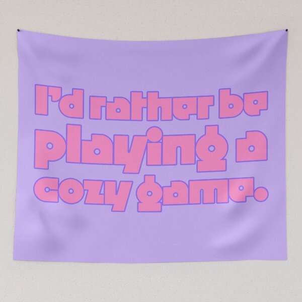 Item preview, I'd Rather Be Playing a Cozy Game - Rose designed and sold by sillyjess.