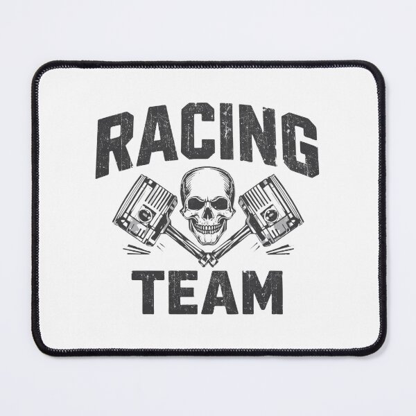 Item preview, Racing Team – Skull & Crossed Pistons designed and sold by TwoWheels-shop.