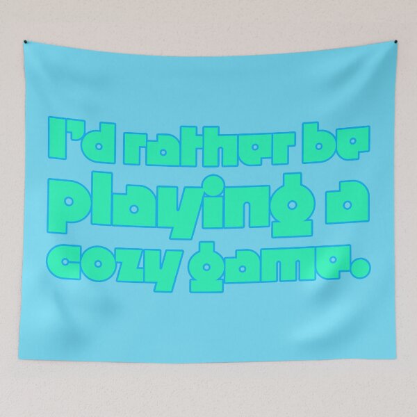 Item preview, I'd Rather Be Playing a Cozy Game - Jade designed and sold by sillyjess.
