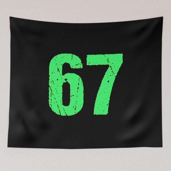 Item preview, 67, Six Seven in Lime Green designed and sold by Memes N Lore .