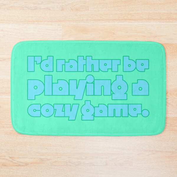 Item preview, I'd Rather Be Playing a Cozy Game - Blue designed and sold by sillyjess.