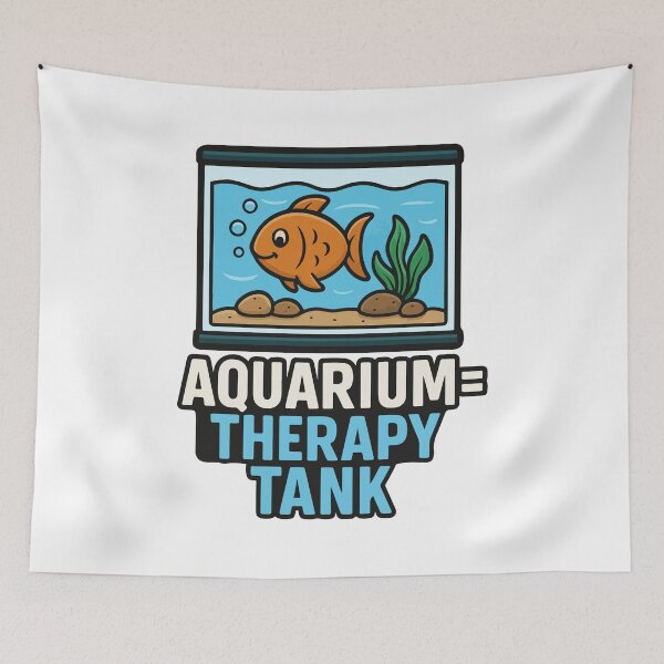 Item preview, Aquarium = Therapy Tank – Relaxing Fish Design for Aquarium Lovers designed and sold by storelibertys.
