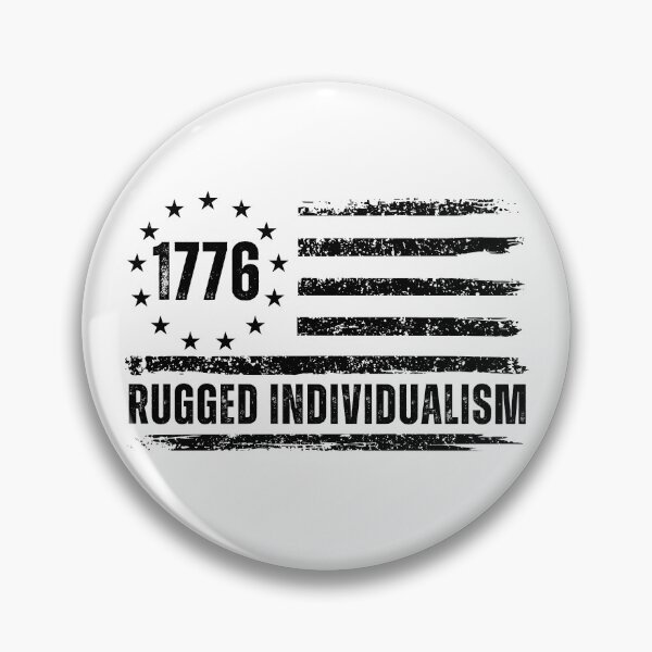 Item preview, Rugged Individualism Est 1776 Distressed Vintage USA Flag designed and sold by gunaone-design.
