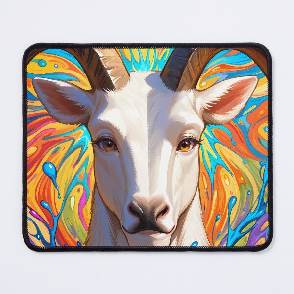 Item preview, Colorful abstract ibex illustration – playful & expressive animal art designed and sold by AI-Maniac-Labs.