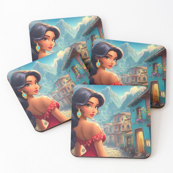 Item preview, Charming Latina Woman in Vibrant Street Scene designed and sold by Artessie.