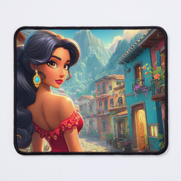 Item preview, Charming Latina Woman in Vibrant Street Scene designed and sold by Artessie.