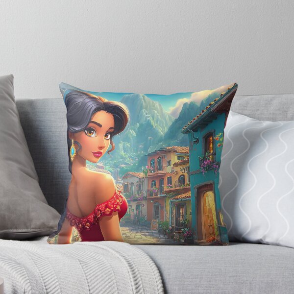 Item preview, Charming Latina Woman in Vibrant Street Scene designed and sold by Artessie.