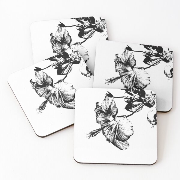Item preview, Minimal Hibiscus Flower Art designed and sold by kabetanistudio.