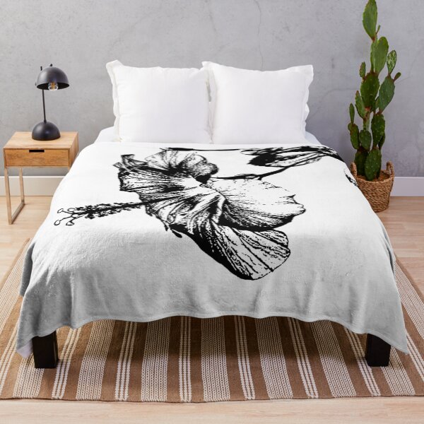 Item preview, Minimal Hibiscus Flower Art designed and sold by kabetanistudio.