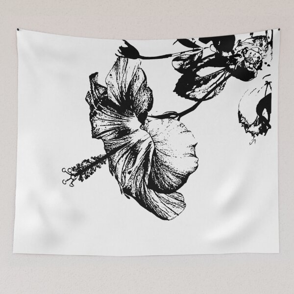 Item preview, Minimal Hibiscus Flower Art designed and sold by kabetanistudio.