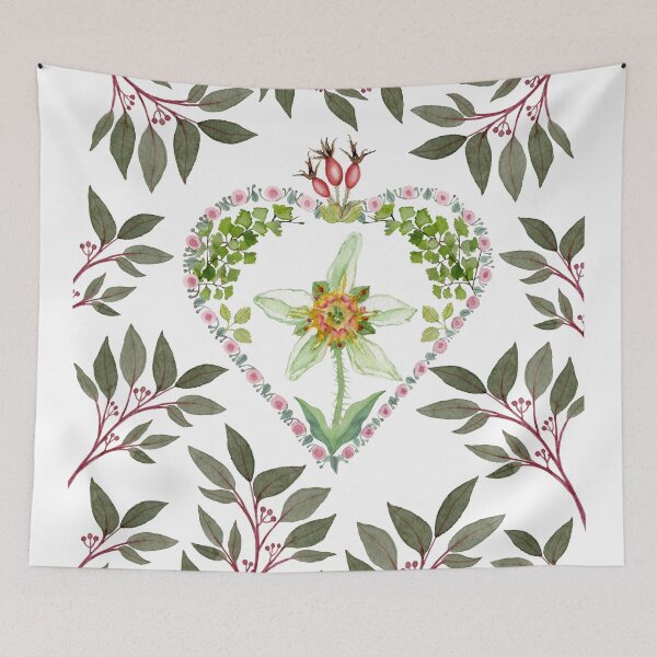 Item preview, Sacred Botanical Heart designed and sold by ArtMelly.