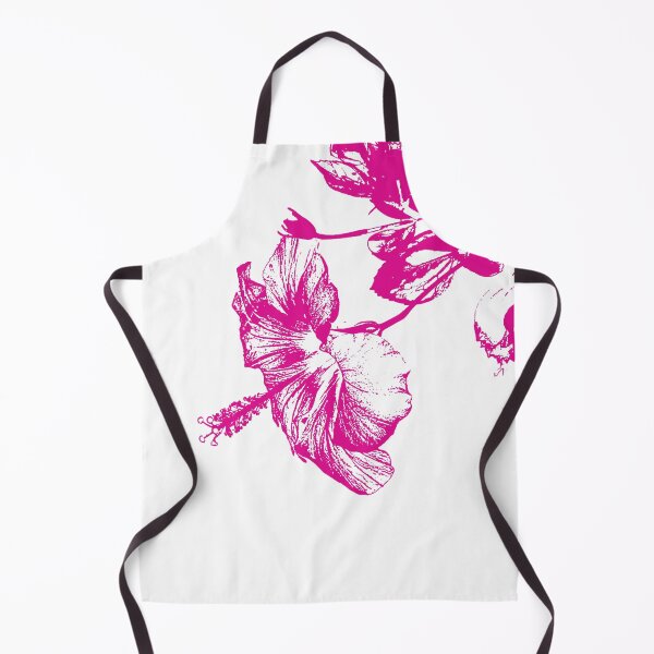 Item preview, Minimal Pink Hibiscus Flower Art designed and sold by kabetanistudio.