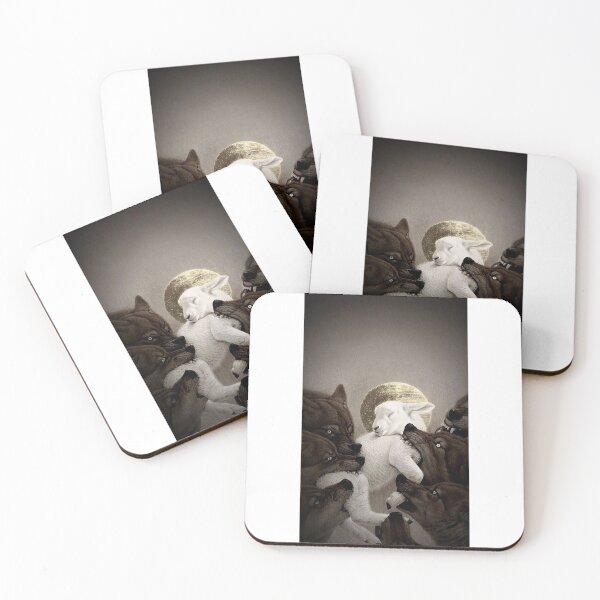 Item preview, Original Black/White Sheep/Wolf – Clean Graphic Art Design designed and sold by hipeora.