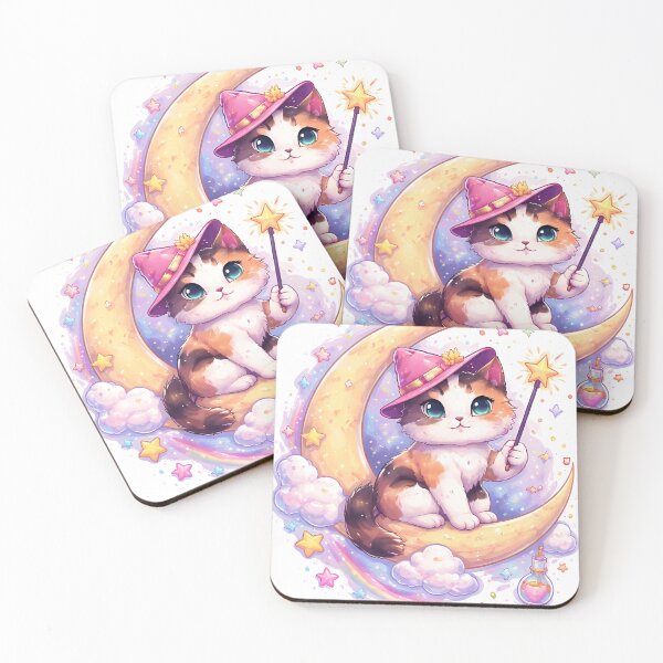Item preview, Cute Witch Cat Moon designed and sold by Amr Siam.