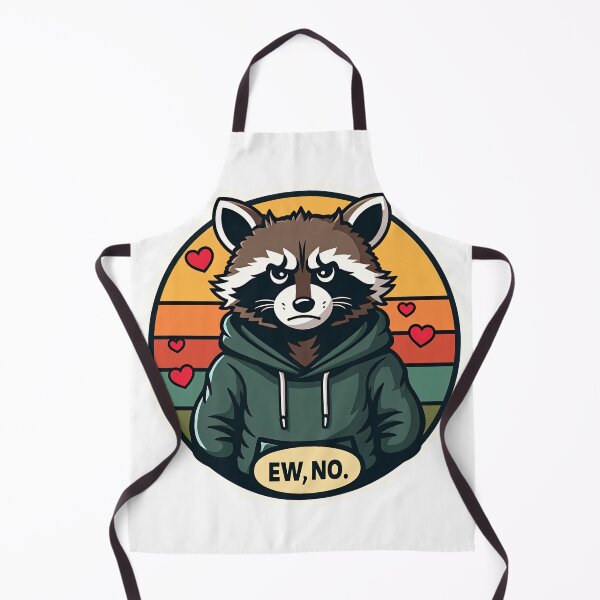 Item preview, grumpy Anti-Valentine Raccoon Sticker - Sarcastic Trash Panda Ew No Art designed and sold by The Grumpy Pet Club.