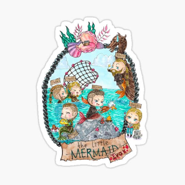 The little merman Sticker