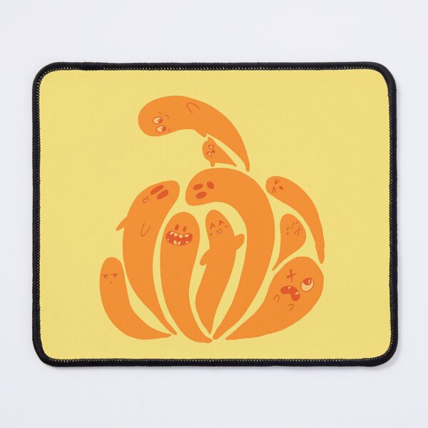 Item preview, Ghost In A Pumpkin Silhouette With yellow background  designed and sold by missmann.