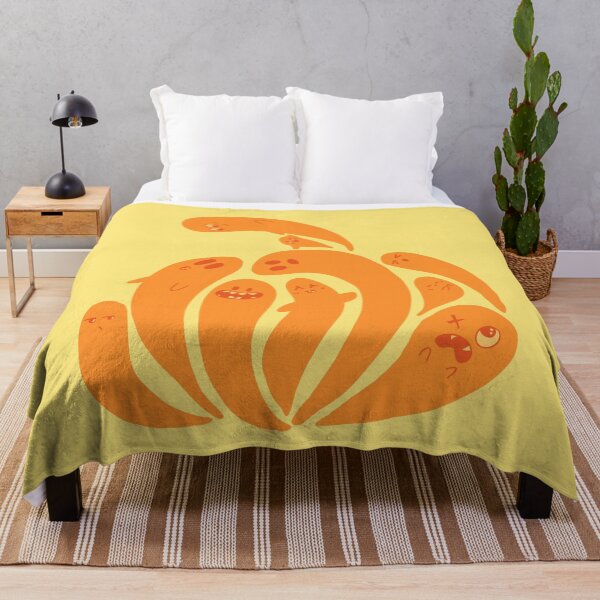 Item preview, Ghost In A Pumpkin Silhouette With yellow background designed and sold by missmann.